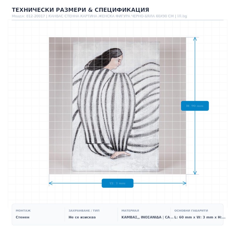 КАНВАС СТЕННА КАРТИНА ЖЕНСКА ФИГУРА ЧЕРНО-БЯЛА 60X90 СМ КАНВАС СТЕННА КАРТИНА ЖЕНСКА ФИГУРА ЧЕРНО-БЯЛА 60X90 СМ