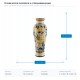 КЕРАМИЧНА ВАЗА БЕЖОВА С ЛЕМОС 21X21X46.5 СМ