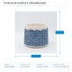 САКСИЯ ЦЕМЕНТОВА СИНЬО-БЯЛА 19X19X16CM САКСИЯ ЦЕМЕНТОВА СИНЬО-БЯЛА 19X19X16CM