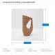 КЕРАМИЧНА ВАЗА КАФЯВА 12.5X7.5X24CM КЕРАМИЧНА ВАЗА КАФЯВА 12.5X7.5X24CM