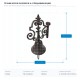 ДЕКОРАТИВЕН РУСТИКАЛЕН ДОМОФОН, ЧУГУН, КАФЯВ