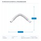 FLEXIBLE SPIRAL ANGLE Φ25 RAL 7035 151-21462