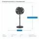 STAND FAN WITH DOUBLE HEAD Φ40 120W BLACK WITH CONTROL 300-20025 STAND FAN WITH DOUBLE HEAD Φ40 120W BLACK WITH CONTROL 300-20025