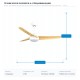 DECORATIVE WHITE CEILING FAN WITH 3 WOODEN BLADES Φ132 35W DC ΜΟΤΕΡ WITH LED LIGHT 24W AND REMOTE CONTROL 300-25088 DECORATIVE WHITE CEILING FAN WITH 3 WOODEN BLADES Φ132 35W DC ΜΟΤΕΡ WITH LED LIGHT 24W AND REMOTE CONTROL 300-25088