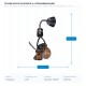 CORNER/CEILING FAN COLOR BLACK - WOODEN Φ35 20W DC MOTOR 300-25092 CORNER/CEILING FAN COLOR BLACK - WOODEN Φ35 20W DC MOTOR 300-25092