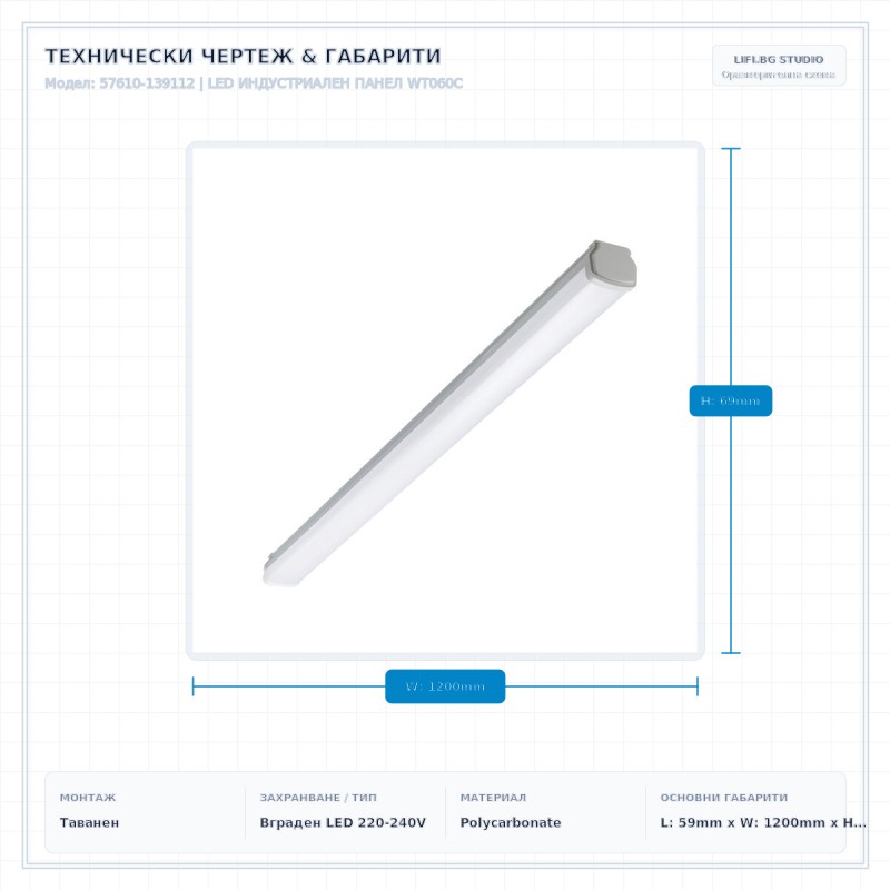 LED ИНДУСТРИАЛЕН ПАНЕЛ WT060C LED ИНДУСТРИАЛЕН ПАНЕЛ WT060C