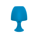 TABLE LAMP 1XE14 PLASTIC BLUE Φ16XH25,5CM NIOKI 1024SBE