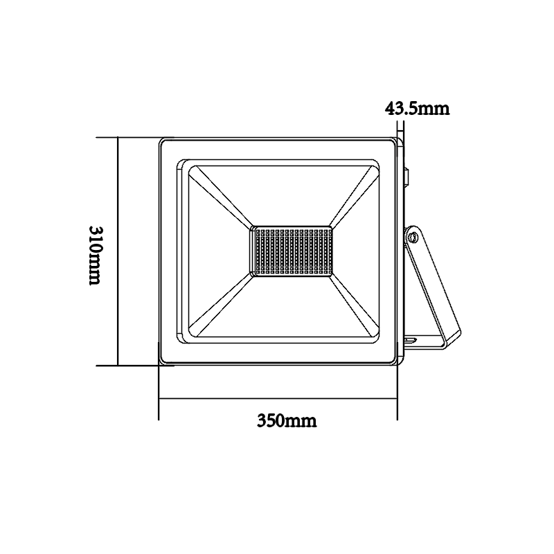 WHITE LED SMD FLOOD LUMINAIRE IP66 150W 6000K 13200Lm 230V RA80 Q15060W WHITE LED SMD FLOOD LUMINAIRE IP66 150W 6000K 13200Lm 230V RA80 Q15060W