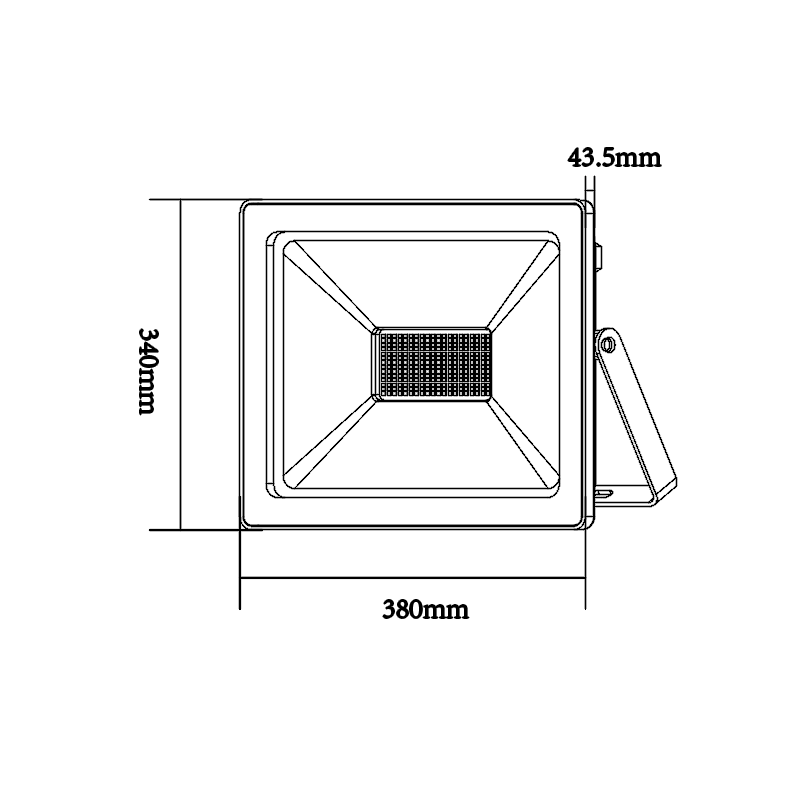 WHITE LED SMD FLOOD LUMINAIRE IP66 200W 6000K 17600Lm 230V RA80 Q20060W
