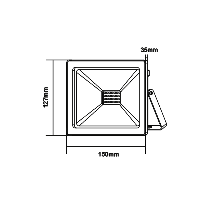 WHITE LED SMD FLOOD LUMINAIRE IP66 20W 6000K 1760Lm 12-24V DC RA80 Q2060WDC WHITE LED SMD FLOOD LUMINAIRE IP66 20W 6000K 1760Lm 12-24V DC RA80 Q2060WDC