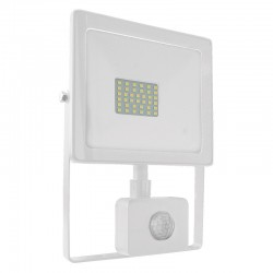 WHITE SENSOR LED SMD FLOOD LUMINAIRE IP66 30W 6000K 2650Lm 230V RA80 Q3060WS WHITE SENSOR LED SMD FLOOD LUMINAIRE IP66 30W 6000K 2650Lm 230V RA80 Q3060WS