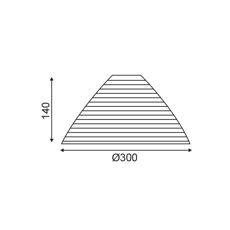 PHASING OUT GLASS WHITE MAT OUTSIDE- SILVER INSIDE Φ30ΧΗ14CM FOR E27 TOKYO 2390030WS