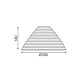PHASING OUT GLASS WHITE MAT OUTSIDE- SILVER INSIDE Φ30ΧΗ14CM FOR E27 TOKYO 2390030WS