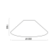 PHASING OUT GLASS BEIGE D45 x H16cm E27 PAPAYA 10381