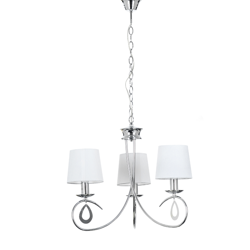 PHASING OUT PENDANT 3ΧE14 CHROME WHITE SHADE BASILICO TNK81490CR3P