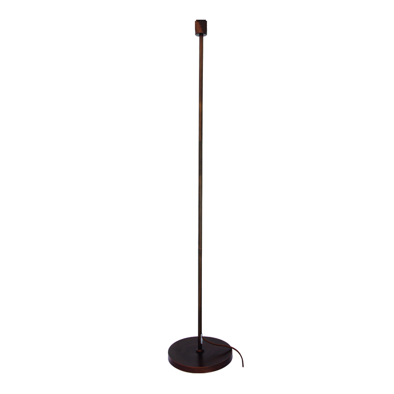 PHASING OUT METAL FLOOR LUMINAIRE 1XE27 WOOD-BROWN CABLE CIRCULAR BASE 126CM MIX MATCH MF15198WPM