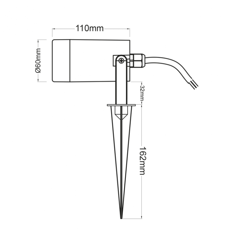 RUST SPOT LUMINAIRE GU10 MAX. 3W LED IP65 GARDEN SPIKE SL7030R RUST SPOT LUMINAIRE GU10 MAX. 3W LED IP65 GARDEN SPIKE SL7030R