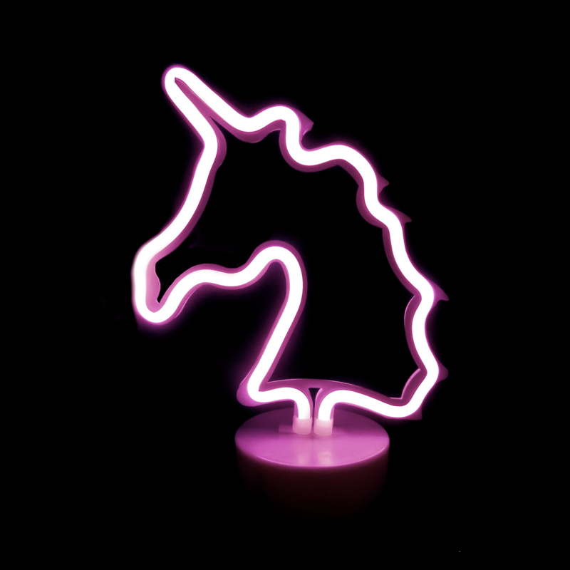 UNICORN, 47 NEON LED LIGHTS WITH BATTERY (3xAA)/USB, PURPLE, IP20, 19.5x10x25cm F04008313 UNICORN, 47 NEON LED LIGHTS WITH BATTERY (3xAA)/USB, PURPLE, IP20, 19.5x10x25cm F04008313