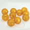 “WOVEN BALL DECORATIVE STRING LIGHTS” GOLD BALL 10 LED STRING LIGHTS WITH BATTERIES (2xΑΑ) WARM WHITE IP20 135+30cm TRANSPARENT CABLE XP10WW2A