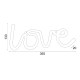 LOVE, 118 NEON LED LIGHTS WITH BATTERY (3xAA)/USB, WW, IP20, 35.5x2x13cm X041181322 LOVE, 118 NEON LED LIGHTS WITH BATTERY (3xAA)/USB, WW, IP20, 35.5x2x13cm X041181322