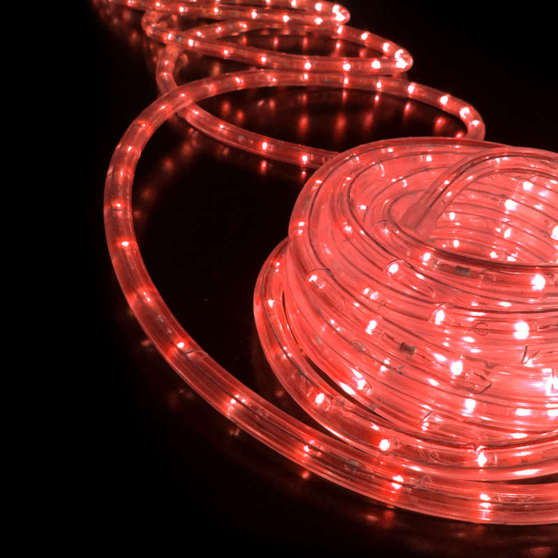 RED 2-WIRE LED ROPE LIGHT, REEL 50m 36L/m CUT PER 2m IP44 + 3 SET ACCESSORIES X0818421 RED 2-WIRE LED ROPE LIGHT, REEL 50m 36L/m CUT PER 2m IP44 + 3 SET ACCESSORIES X0818421