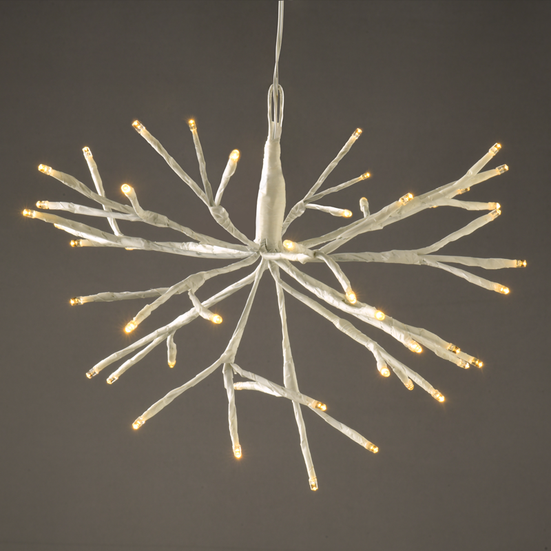 “BRANCH LIGHTS” 48 LED LIGHTS WITH BATTERY (3xAA) WARM WHITE IP44 Φ20cm 30cm TRANSPARENT CABLE XPBALWW302A