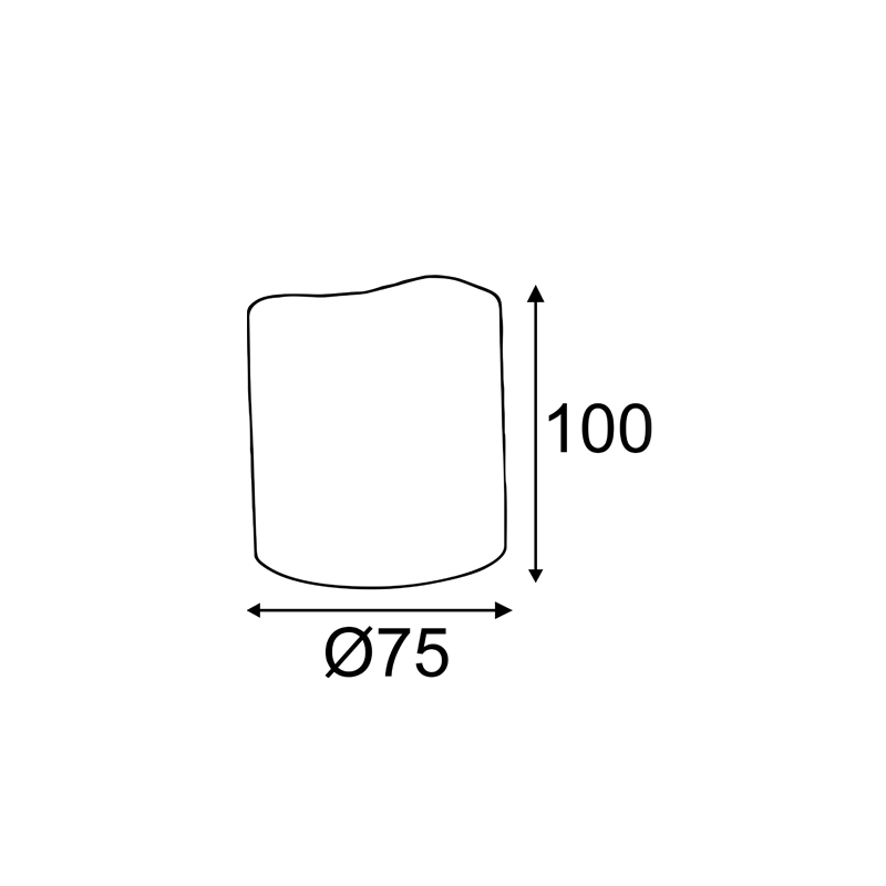 WHITE WAX, 1 LED LIGHT WITH BATTERY (2xAA)   ON/OFF IR REMOTE CONTROLLER, WARM WHITE, IP20, φ7.5x10cm F0711514