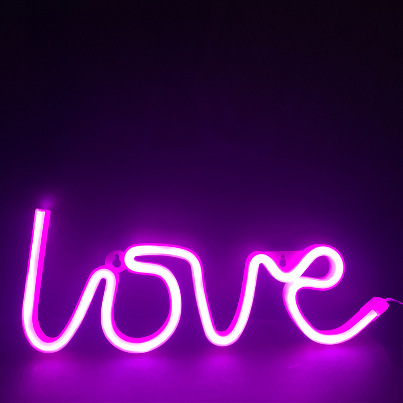 LOVE, 118 NEON LED LIGHTS WITH BATTERY (3xAA)/USB, PINK, IP20, 35.5x2x13cm X041187322 LOVE, 118 NEON LED LIGHTS WITH BATTERY (3xAA)/USB, PINK, IP20, 35.5x2x13cm X041187322