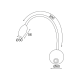 PHASING OUT WALL MOUNTED SPOT LED LUMINAIRE 3W 4000K 210Lm 230V BRONZE GOLD WITH SPYRAL   SWITCH SWAN SF126BLED340G