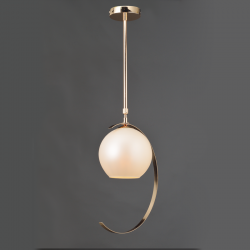 PENDANT LUMINAIRE 1ΧΕ27 METAL GOLD + PERLE GLASS Φ35ΧΗ100CM IPARELLE DCR17501P PENDANT LUMINAIRE 1ΧΕ27 METAL GOLD + PERLE GLASS Φ35ΧΗ100CM IPARELLE DCR17501P