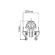 SPOT FOR FIBER OPTIC GOLD PFF017