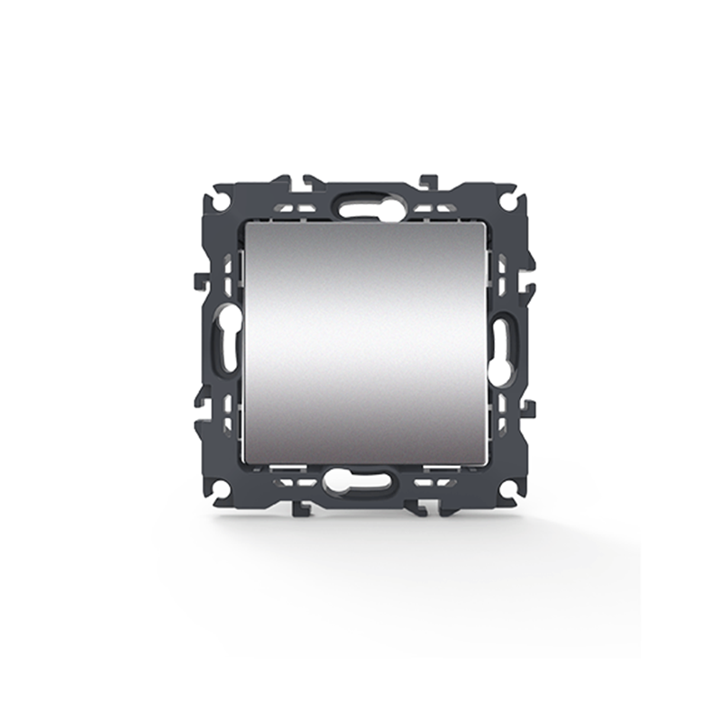 PRIME 1 GANG 1 WAY SWITCH SCREWLESS 1P 10AX 250VAC IP20 MATT ALUMINUM 1000110003 PRIME 1 GANG 1 WAY SWITCH SCREWLESS 1P 10AX 250VAC IP20 MATT ALUMINUM 1000110003
