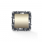 PRIME 1 GANG 1 WAY SWITCH SCREWLESS 1P 10AX 250VAC IP20 MATT CHAMPAGNE 1000110004