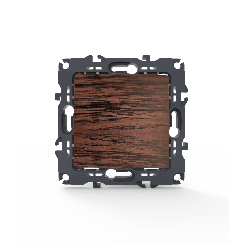 PRIME 1 GANG 1 WAY SWITCH SCREWLESS 1P 10AX 250VAC IP20 WOOD 1000110006 PRIME 1 GANG 1 WAY SWITCH SCREWLESS 1P 10AX 250VAC IP20 WOOD 1000110006