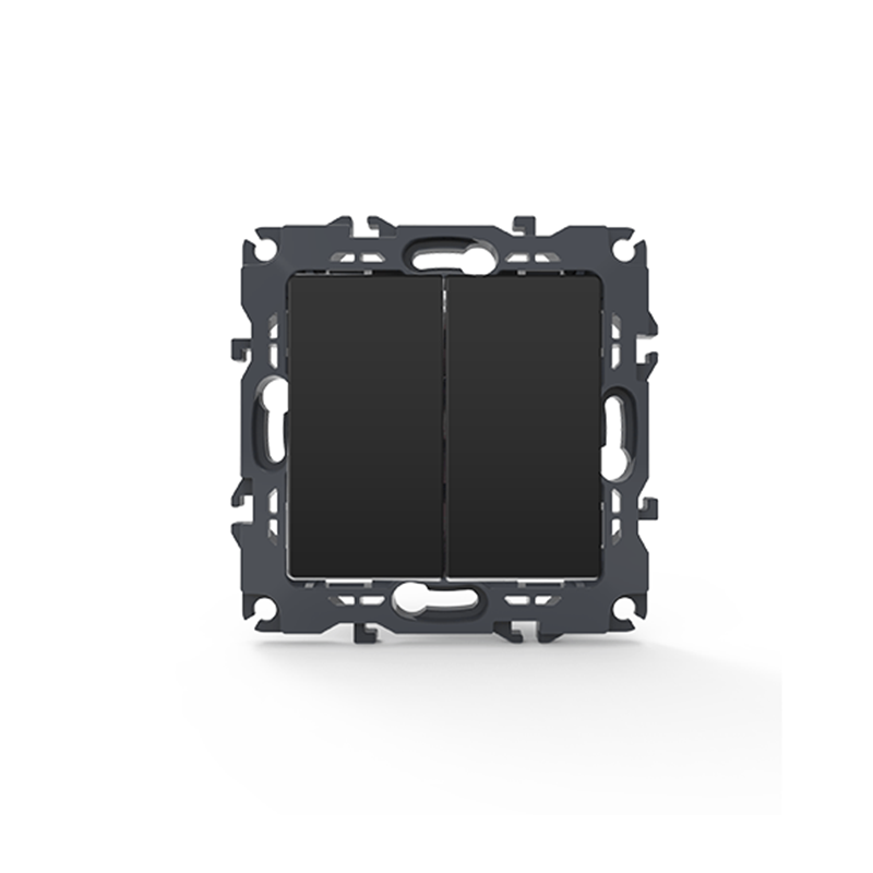 PRIME 2 GANG 1 WAY SWITCH SCREWLESS 1+1P 10AX 250VAC IP20 MATT ANTHRACITE 1000110205 PRIME 2 GANG 1 WAY SWITCH SCREWLESS 1+1P 10AX 250VAC IP20 MATT ANTHRACITE 1000110205