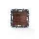 PRIME 2 GANG 1 WAY SWITCH SCREWLESS 1+1P 10AX 250VAC IP20 WOOD 1000110206