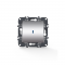 PRIME 1 GANG 2 WAY SWITCH   LED CONTROL LAMP (ON-ON) SCREWLESS 1P 10AX 250VAC IP20 MATT ALUMINUM 1000111003