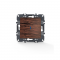 PRIME 1 GANG 2 WAY SWITCH  amp  LED LOCATOR LAMP (ON-OFF) SCREWLESS 1P 10AX 250VAC IP20 WOOD 1000111106