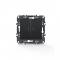 PRIME 2 GANG 1 WAY SWITCH   LED LOCATOR LAMP (ON-OFF) SCREWLESS 1+1P 10AX 250VAC IP20 MATT ANTHRACITE 1000111205