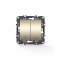 PRIME 2 GANG PUSH BUTTON SHUTTER SWITCH SCREWLESS 1-1P 10AX 250VAC IP20 MATT CHAMPAGNE 1000112204