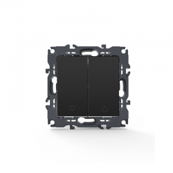 PRIME 2 GANG PUSH BUTTON SHUTTER SWITCH SCREWLESS 1-1P 10AX 250VAC IP20 MATT ANTHRACITE 1000112205 PRIME 2 GANG PUSH BUTTON SHUTTER SWITCH SCREWLESS 1-1P 10AX 250VAC IP20 MATT ANTHRACITE 1000112205