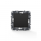 PRIME 2 GANG PUSH BUTTON SHUTTER SWITCH SCREWLESS 1-1P 10AX 250VAC IP20 MATT ANTHRACITE 1000112205