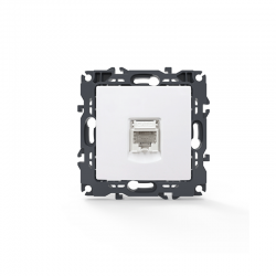 PRIME TELEPHONE SOCKET 1xRJ11 CAT3 IP20 WHITE 1000113001 PRIME TELEPHONE SOCKET 1xRJ11 CAT3 IP20 WHITE 1000113001