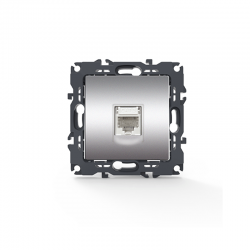 PRIME TELEPHONE SOCKET 1xRJ11 CAT3 IP20 MATT ALUMINUM 1000113003 PRIME TELEPHONE SOCKET 1xRJ11 CAT3 IP20 MATT ALUMINUM 1000113003