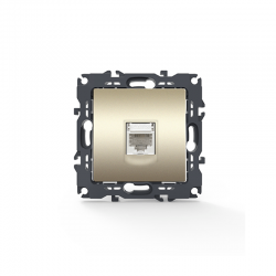 PRIME TELEPHONE SOCKET 1xRJ11 CAT3 IP20 MATT CHAMPAGNE 1000113004 PRIME TELEPHONE SOCKET 1xRJ11 CAT3 IP20 MATT CHAMPAGNE 1000113004
