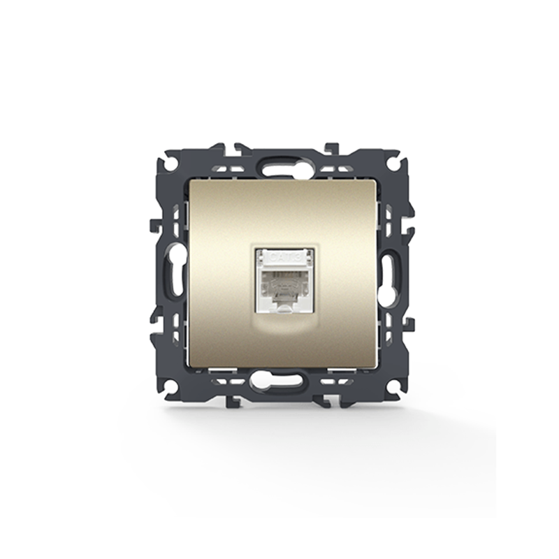 PRIME TELEPHONE SOCKET 1xRJ11 CAT3 IP20 MATT CHAMPAGNE 1000113004 PRIME TELEPHONE SOCKET 1xRJ11 CAT3 IP20 MATT CHAMPAGNE 1000113004
