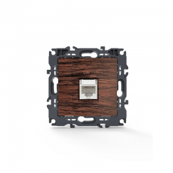PRIME TELEPHONE SOCKET 1xRJ11 CAT3 IP20 WOOD 1000113006 PRIME TELEPHONE SOCKET 1xRJ11 CAT3 IP20 WOOD 1000113006
