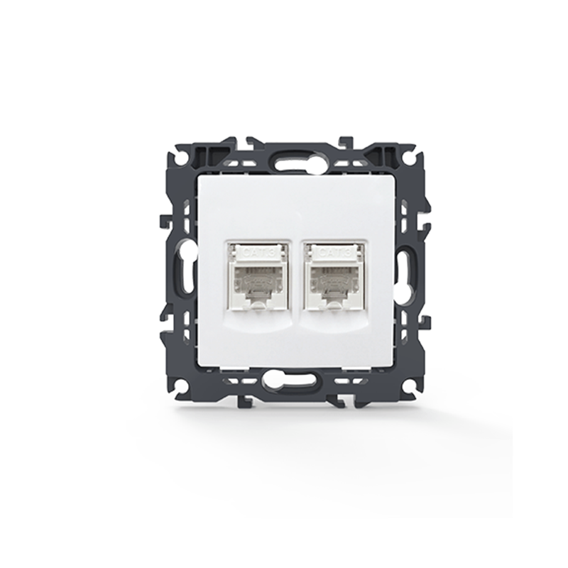 PRIME TELEPHONE SOCKET 2xRJ11 CAT3 IP20 WHITE 1000113101 PRIME TELEPHONE SOCKET 2xRJ11 CAT3 IP20 WHITE 1000113101