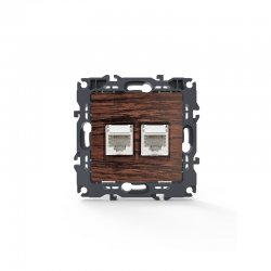 PRIME TELEPHONE SOCKET 2xRJ11 CAT3 IP20 WOOD 1000113106 PRIME TELEPHONE SOCKET 2xRJ11 CAT3 IP20 WOOD 1000113106