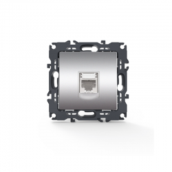 PRIME LAN SOCKET 1xRJ45 CAT6 UTP IP20 MATT ALUMINUM 1000113203 PRIME LAN SOCKET 1xRJ45 CAT6 UTP IP20 MATT ALUMINUM 1000113203